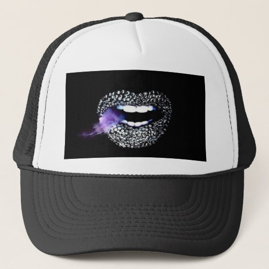 Casquette Baisers pourpres (Devant)