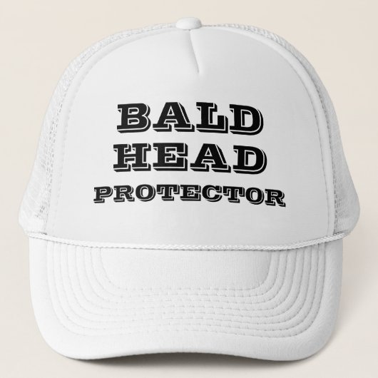 Casquette BALD HEAD PROTECTOR Funny Humorous (Devant)
