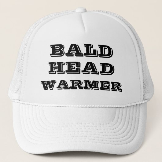 Casquette BALD HEAD WARMER Funny Humorous (Devant)