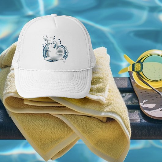Casquette Baleine Béluga Bleue