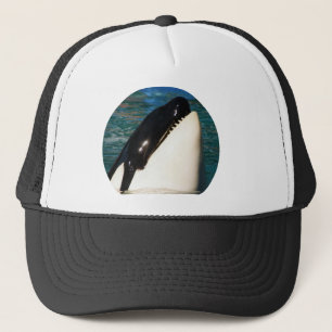 Casquette Baleine disant bonjour