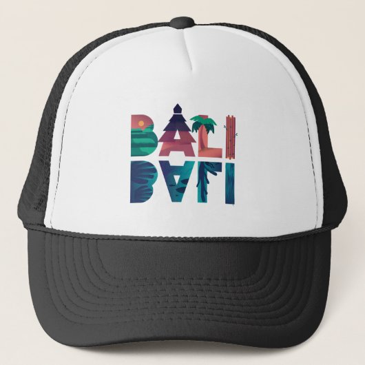 Casquette Bali Indonésie Floral (Devant)