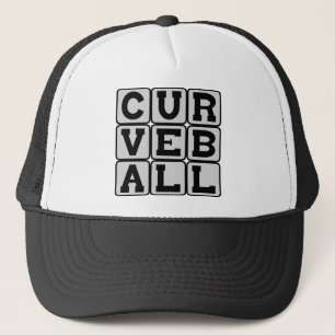 Casquette Balle courbe, lancer de baseball