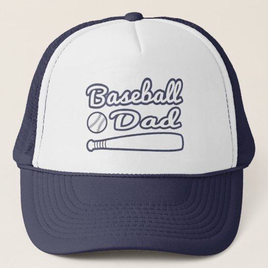 Casquette Balle et Batte de Baseball Papa (Devant)