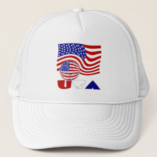 Casquette Ballon de football avec drapeau américain