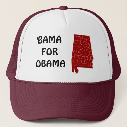 CASQUETTE 'BAMA POUR OBAMA (Devant)