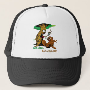 Casquette bande-castor