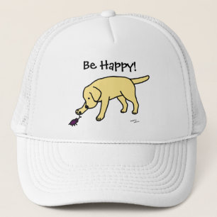 Casquette Bande dessinée amicale Labrador de laboratoire