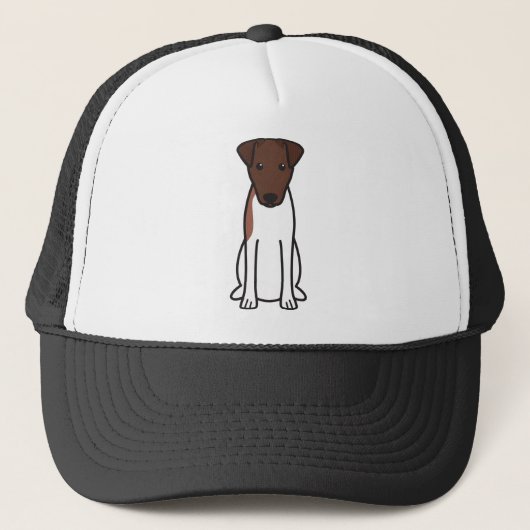 Casquette Bande dessinée douce de chien de Fox Terrier (Devant)