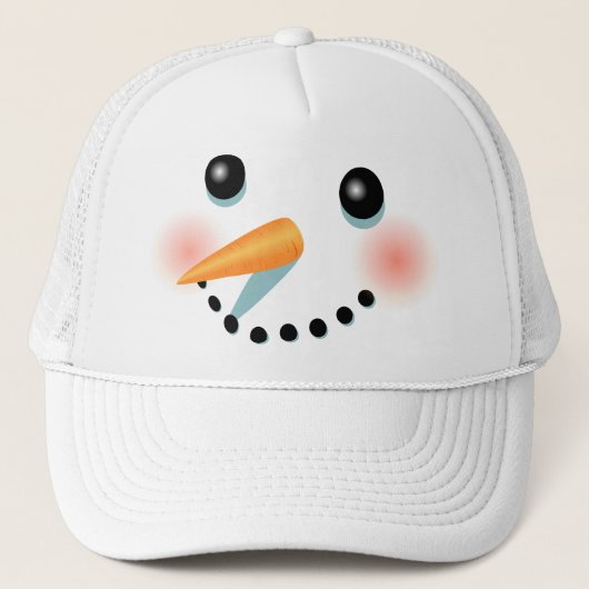 Casquette Bande dessinée givrée fraîche de bonhomme de neige (Devant)