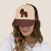Casquette Bande dessinée mignonne de cocker de chocolat (En situation)