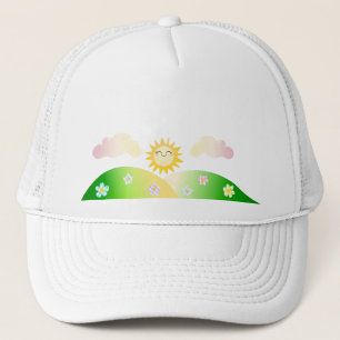 Casquette Bande dessinée mignonne de kawaii du soleil