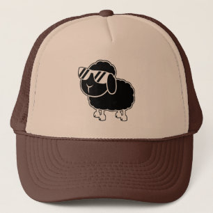 Casquette Bande dessinée mignonne de moutons noirs