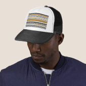 Casquette Bandes léopard de parties scintillant en faux or t (En situation)