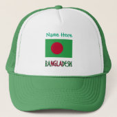 Casquette Bangladesh Drapeau vert personnalisé (Devant)