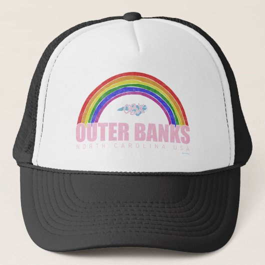 Casquette Banques extérieures arc-en-ciel OBX Caroline du No (Devant)