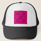 Casquette baphomet rose (Devant)