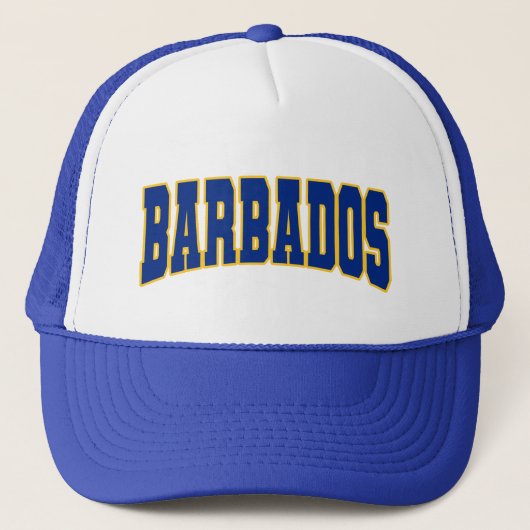 Casquette Barbade Varsity Bajan Caraïbes barbadiennes (Devant)
