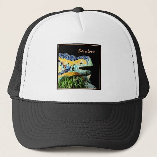 Casquette Barcelone Lizard & Parc Guell, Catalogne / Gaudi (Devant)