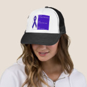Casquette bas de boule avec le logo de ruban (En situation)