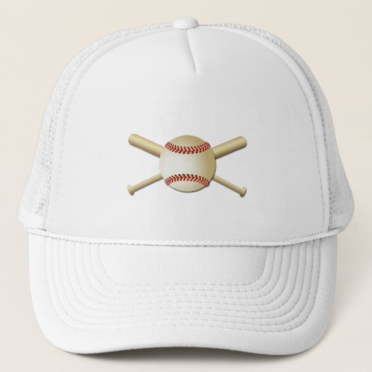 CASQUETTE BASE-BALL ET BATTES (Devant)