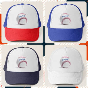 Casquette Baseball américain blanc et bleu