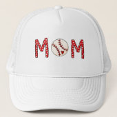 Casquette Baseball Maman Sports Polka Rouge Dot Maman (Devant)