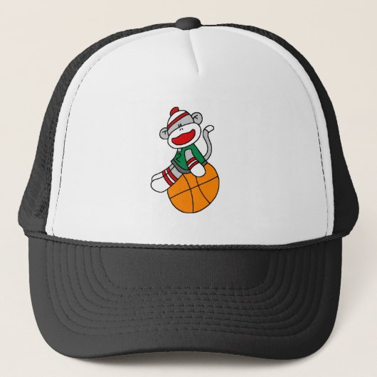 CASQUETTE BASKET-BALL DE SINGE DE CHAUSSETTE (Devant)