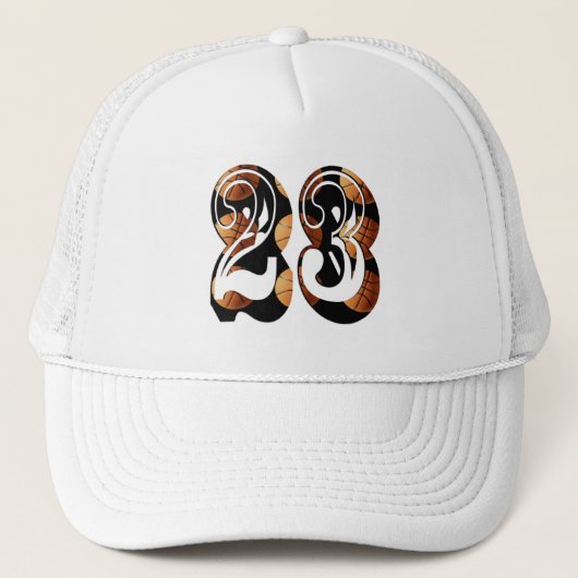 Casquette Basket Numéro 23 Fabriqué À Partir De Basket, (Devant)