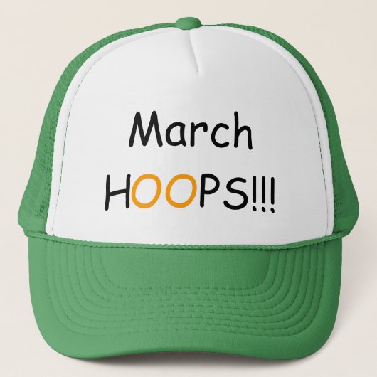Casquette Basketball Mars HOOPS Trucker Chapeau (Devant)