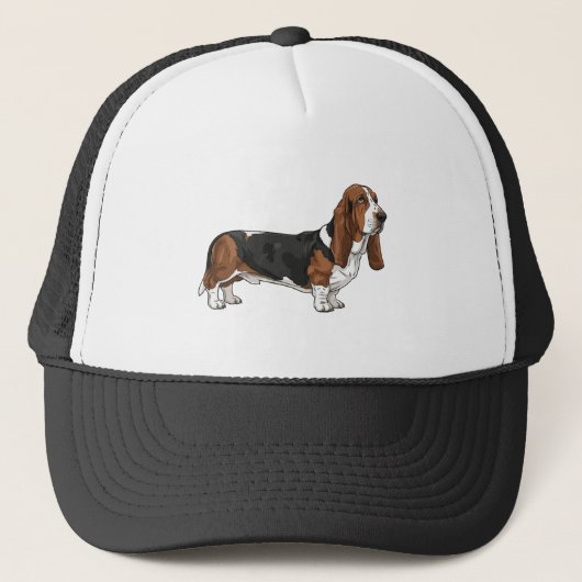 Casquette Basset hound (Devant)