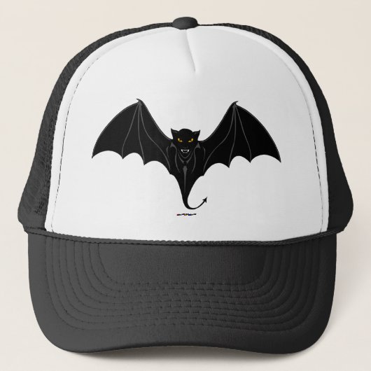 Casquette Bat noir effrayant (Devant)