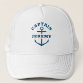 Casquette Bateau de capitaine sur mesure Ancre nautique Casq (Devant)