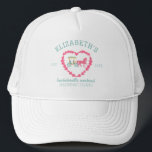 Casquette Bateau tiré à cheval de l'île Mackinac Bachelorett<br><div class="desc">Avec un cheval rose illustré à la main et une carriole,  ces casquettes sont un gardien spécial pour votre voyage de bachelorette à Mackinac Island Michigan.</div>