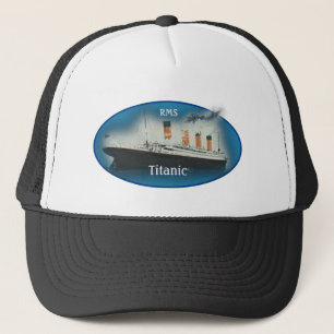 Casquette Bateau Titanic Blue Oval White Star Line RMS