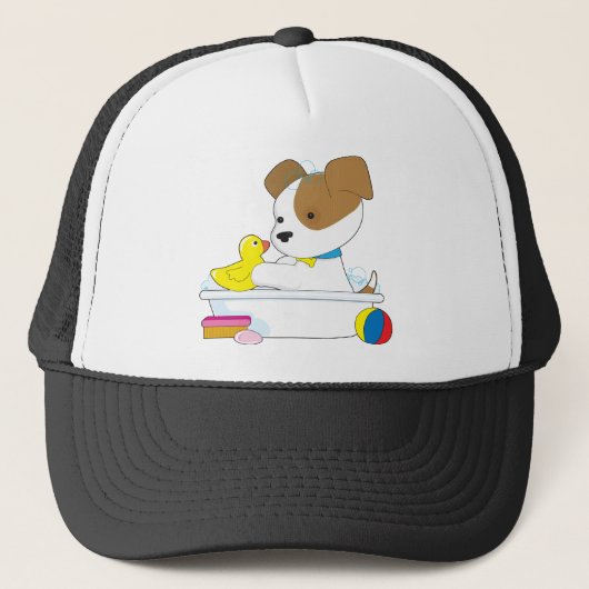 Casquette Bath mignon de chiot (Devant)