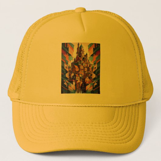 Casquette Bâtiments colorés (Devant)