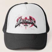 Casquette Batman | Logo rouge et noir (Devant)