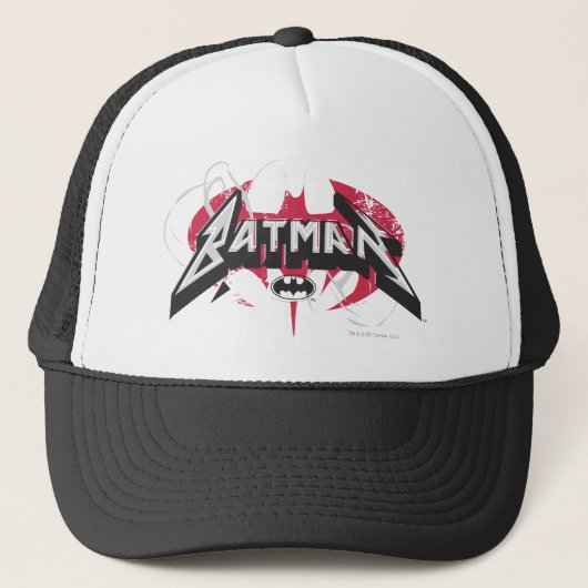 Casquette Batman | Logo rouge et noir (Devant)