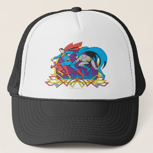 Casquette Batman + Superman + Flash (Devant)