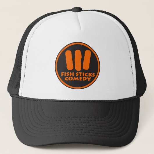 Casquette Bâtons de poisson Comedy Trucker Chapeau (Devant)