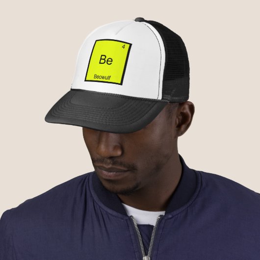 Casquette Be - Beowulf Funny Chimie Élément Symbole Tee (En situation)