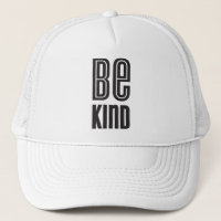 BE KIND noir minimum gras type motivation