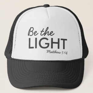 Casquette Be the Light   Matthew 5:14 Bible Verse Christian