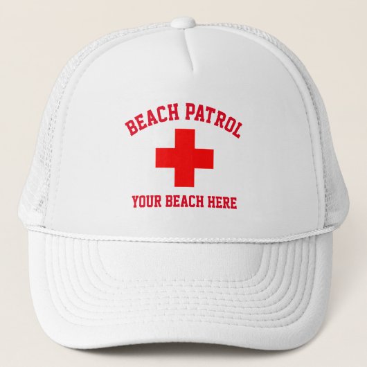 Casquette Beach Parol Lifeguard Personnaliser Trucker Hat (Devant)