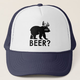 Casquette Bear Beer ? moose canada boivent camionneur hat