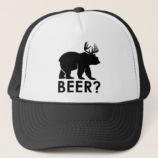 Casquette Bear + Deer = Beer? (Devant)