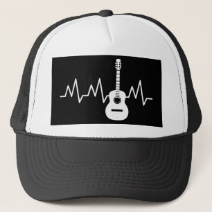 Casquette Beat cardiaque de guitare acoustique