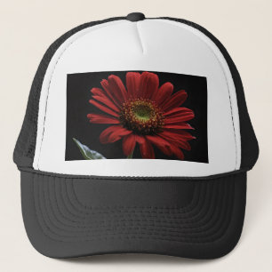 Casquette "Beauté audacieuse : une simple marguerite rouge s