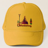 Casquette Beauty Cinderella 3D Modeling - (Devant)